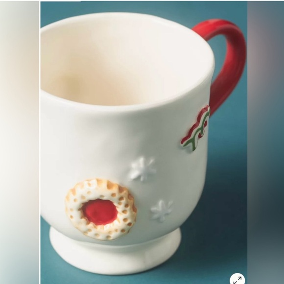 🔴NWT Anthropologie Holifaye Christmas Mug-red - Picture 4 of 6